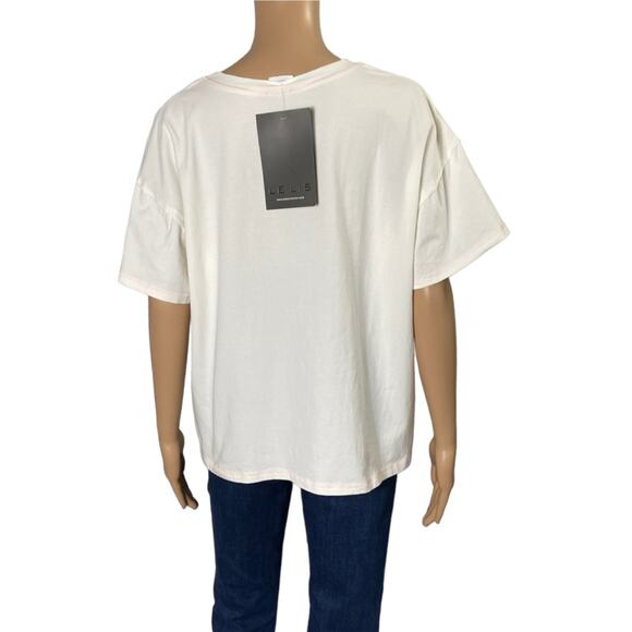 Le Lis Ivory Graphic T-shirt Size L - Picture 3 of 5